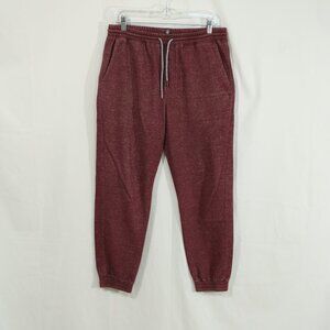 Volcom Men’s Jogger Sweatpants Burgundy Heather Size M Medium Lounge Pants